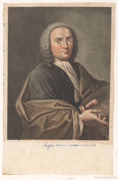 Portret artysty Antonio Rossi autorstwa Antonio Pazzi