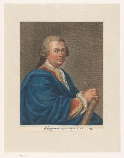 Portret artysty Francisco Preciado de la Vega Portrety artystów autorstwa Antonio Pazzi