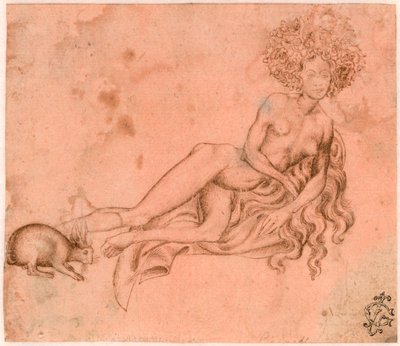 Allegorie de la Luxure (Alegoria luksusu) Dessin a la plume autorstwa Antonio Pisanello (1395-1455) vers 1426 Albertina, Vienne autorstwa Antonio Pisanello