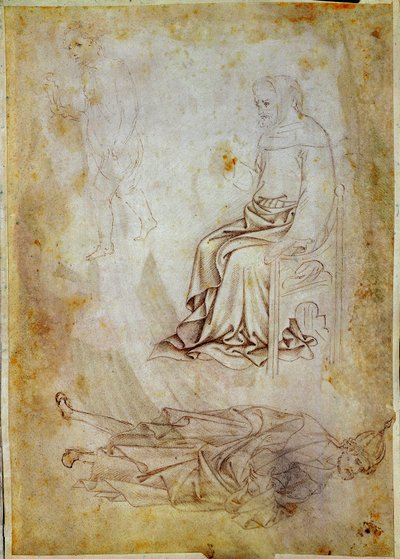 Rysunek autorstwa Antonio di Puccio Pisano dit Pisanello (1395-1455) Chantilly, Musee Conde autorstwa Antonio Pisanello