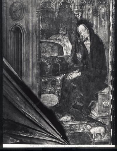 Maryja Panna, fragment Zwiastowania autorstwa Antonio Pisanello