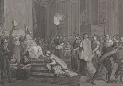 Koronacja papieża Piusa VI, 1801 r. autorstwa Antonio Poggioli
