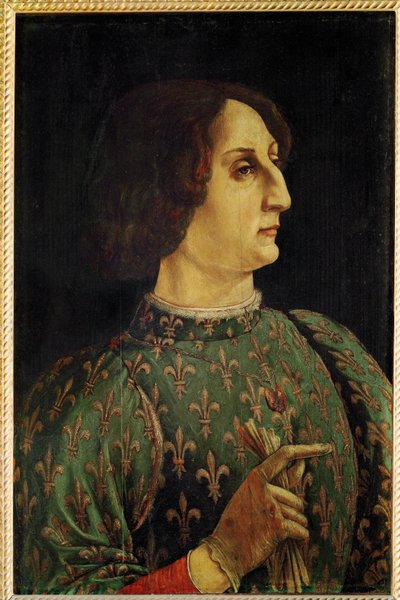 Galeazzo Maria Sforza (tempera na drewnie) autorstwa Antonio Pollaiuolo