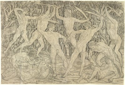 Bitwa aktów, 1470 autorstwa Antonio Pollaiuolo