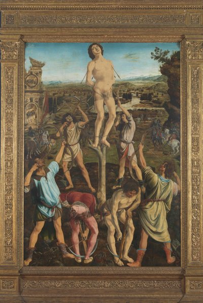 Męczeństwo św. Sebastiana, 1475 autorstwa Antonio Pollaiuolo