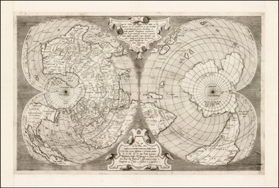 Mapa świata Antonio Salamanca 1550 autorstwa Antonio Salamanca