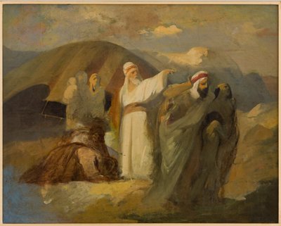 Scena biblijna (olej na płótnie) autorstwa Antonio Simonazzi