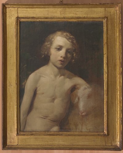 San Giovannino (Dziecięcy św. Jan) (olej na płótnie) autorstwa Antonio Simonazzi