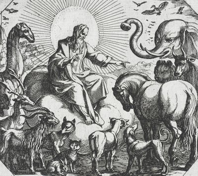 Bóg stwarza zwierzęta lądowe autorstwa Antonio Tempesta