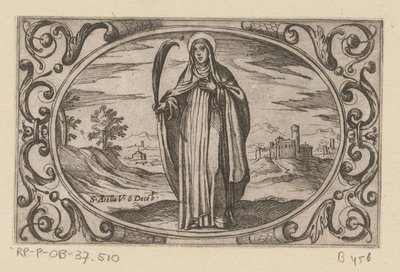 H. Asella Romeinse martelaressen (tytuł serii) Imagini di moltes vergini Rom w męczeństwie (tytuł serii) autorstwa Antonio Tempesta