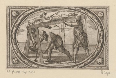 H. Prisca Romeinse martelaressen (tytuł serii) Imagini di moltes vergini Rom w męczeństwie (tytuł serii) autorstwa Antonio Tempesta
