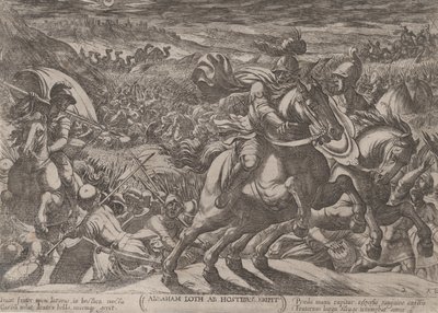 Ilustracja 2: Abraham uwalnia swojego siostrzeńca Lota, z 