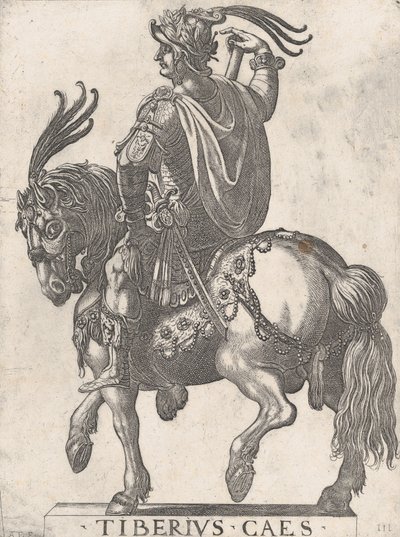 Ilustracja 3: Cesarz Tyberiusz na koniu, z 