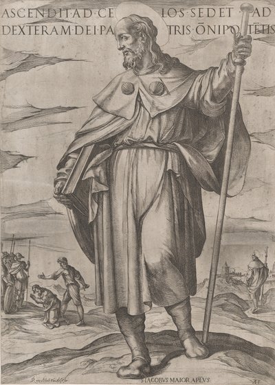 Św. Jakub Major, koniec XVI w., koniec XVI wieku. autorstwa Antonio Tempesta