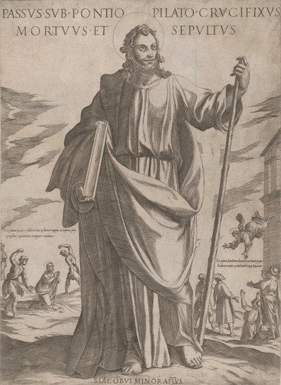 St James Minor, z „Chrystus, Maryja i Apostołowie”, ca. 1590-ok. 1610. autorstwa Antonio Tempesta