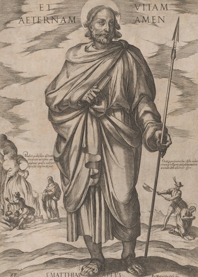 Św. Maciej, z „Chrystus, Maryja i Apostołowie”, ca. 1590-ok. 1610. autorstwa Antonio Tempesta