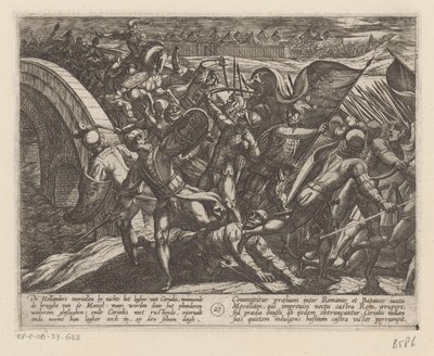 Atak z zaskoczenia na obóz rzymski nad Mozelą Wojny batawskie przeciwko Rzymianom (tytuł serii) Batavorum cum Romanis Bellum (tytuł serii) autorstwa Antonio Tempesta