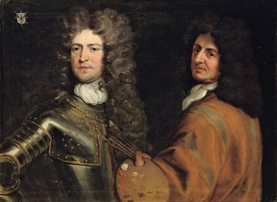 Podwójny portret artysty z generałem brygady Robertem Killigrew autorstwa Antonio Verrio