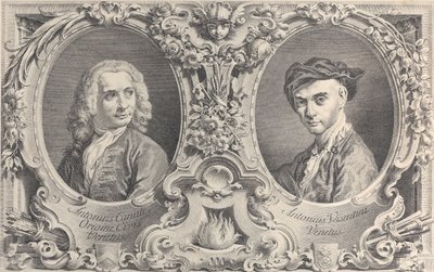 Portrety Canaletta i Visentiniego, 1735., 1735. autorstwa Antonio Visentini