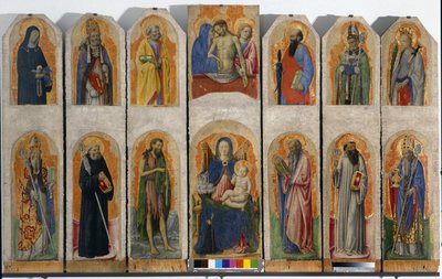 Poliptyk z Praglii, ok.1448 autorstwa Antonio Vivarini