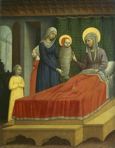 Narodziny św. Augustyna, ok. 1440-50 (tempera na desce) autorstwa Antonio Vivarini