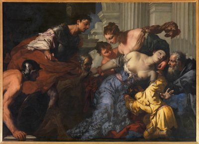 Śmierć Lukrecji. autorstwa Antonio Zanchi