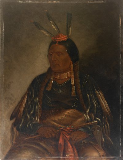 Che-tan-ce-ta Yellow Hawk, ca. 1887. autorstwa Antonio Zeno Shindler