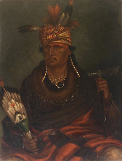Chetan-woa-kutoa-mang Jastrząb polujący Wędrówka, ca. 1887. autorstwa Antonio Zeno Shindler