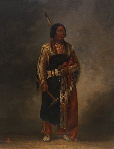Mak-phe-ah-luta Czerwona Chmura, ca. 1887. autorstwa Antonio Zeno Shindler