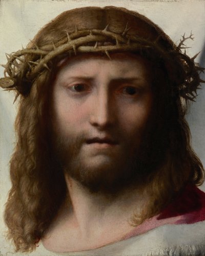 Głowa Chrystusa, 1525-1528 autorstwa Antonio da Correggio