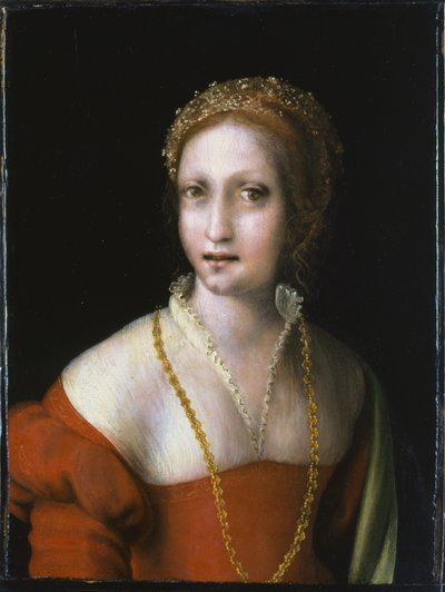 Włoski: Portret młodej kobiety Portret młodej dziewczyny autorstwa Antonio da Correggio
