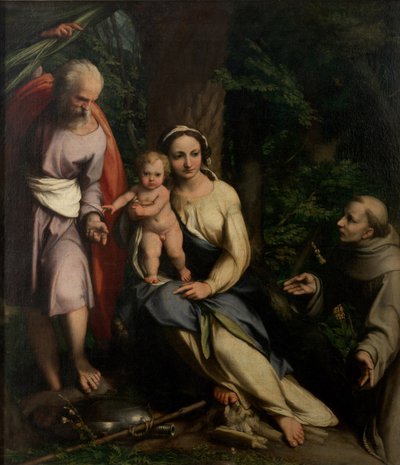 Odpoczynek w ucieczce do Egiptu ze św. 1520. autorstwa Antonio da Correggio