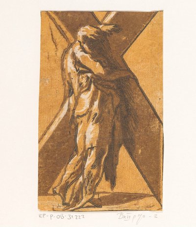 Święty Andrzej Chrystus i dwunastu apostołów (tytuł serii) autorstwa Antonio da Trento (attributed to)