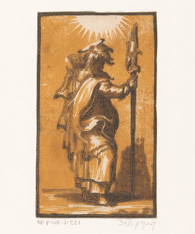 Św. Mateusz Chrystus i dwunastu apostołów (tytuł serii) autorstwa Antonio da Trento (attributed to)