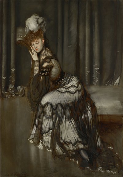 Portret Madame Salvator Malarstwo autorstwa Antonio la Gandary (1861-1917) autorstwa Antonio de la Gandara