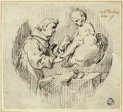 Święty Antoni z Padwy z Dzieciątkiem Jezus autorstwa Antonio del Castillo y Saavedra