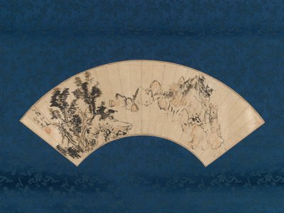 Przygotowanie herbaty przez wąwóz górski, 1825. autorstwa Aoki Mokubei