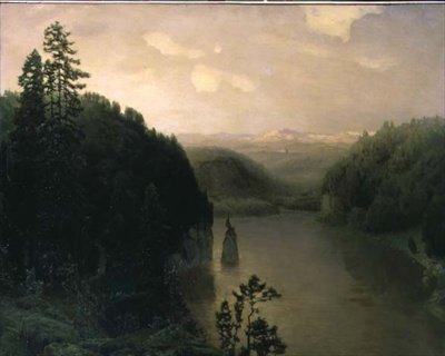 Jezioro Gornoje na Uralu autorstwa Apollinari Mikhailovich Vasnetsov