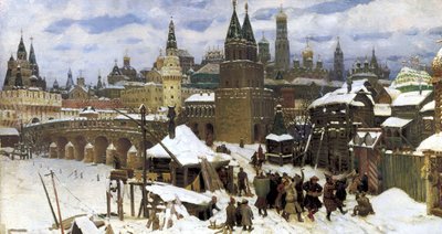 Moskwa w XVII wieku. Most Wszystkich Świętych, 1901 autorstwa Apollinari Mikhailovich Vasnetsov