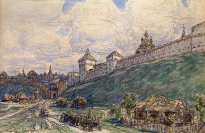 Serpuchow w XVII wieku autorstwa Apollinari Mikhailovich Vasnetsov
