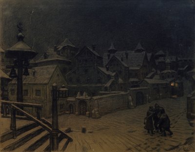 Spanie dworów bojarskich, 1918 autorstwa Apollinari Mikhailovich Vasnetsov