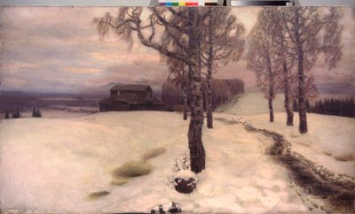 Oddech wiosny - obraz Appolinariego Mikhaylovicha Vasnetsova (1856-1933), olej na płótnie autorstwa Apollinari Mikhailovich Vasnetsov