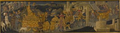 Triumf Scypiona Afrykańskiego (tempera ze złotem i srebrem na desce) autorstwa Apollonio (studio of) & Marco del Buono (1402 89)