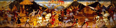 Panel Cassone, Triumf Cezara (na panelu) autorstwa Apollonio di Giovanni di Tommaso