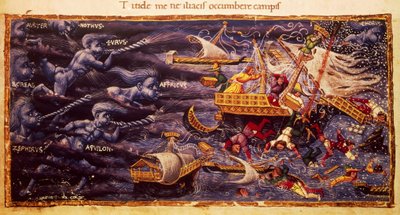 Rękopis wergiliański z fragmentem Eneidy autorstwa Apollonio di Giovanni (1415 lub 1417-1465) autorstwa Apollonio di Giovanni di Tommaso