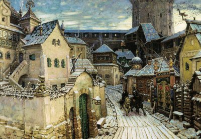 Zwiastun, Rano na Kremlu, 1913. autorstwa Appolinari Mikhaylovich Vasnetsov