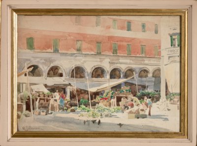 Rynek owoców autorstwa Arcangelo Salvarani