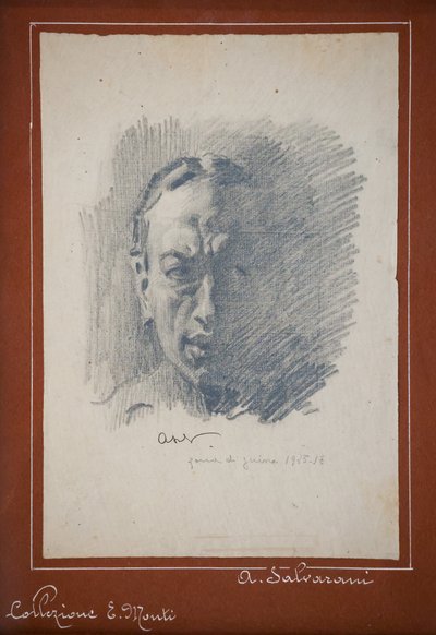 Autoportret (ołówek na papierze) autorstwa Arcangelo Salvarani