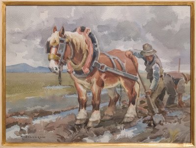 Praca na polach autorstwa Arcangelo Salvarani