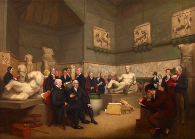 Powiernicy w tymczasowym pokoju Elgina, 1819 r. autorstwa Archibald Archer
